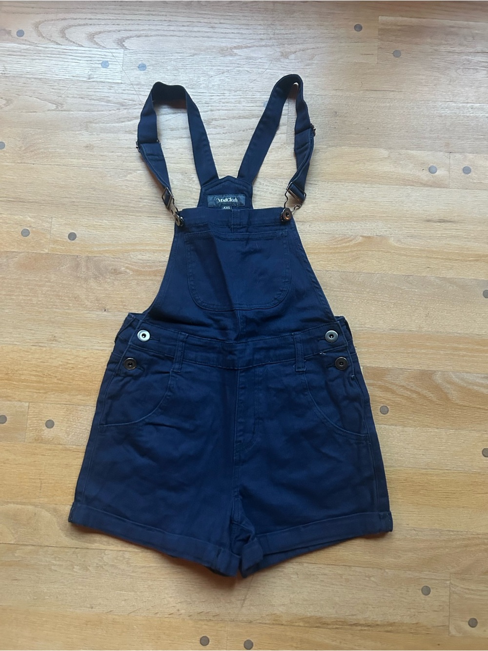 Modcloth Deep Navy Shortalls with Adjustable Straps